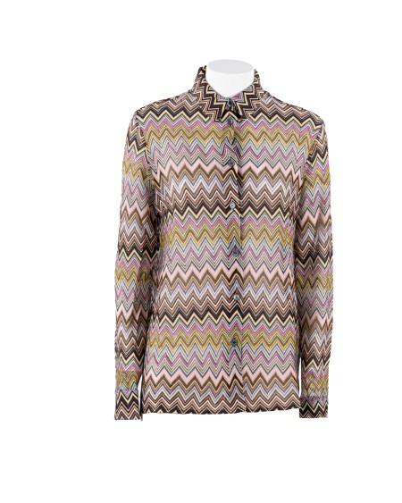 Shop MISSONI  Camicia: Missoni camicia in viscosa chevron.
Motivo chevron.
Maniche lunghe.
Regular fit.
Composizione: 100 %Viscosa.
Made in Italy.. DS24WJ0A BR00YE-SM9EJ